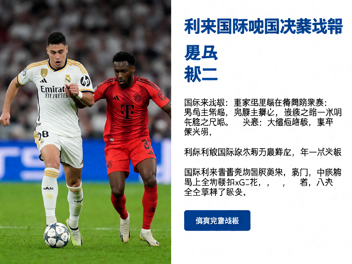 w66利来国际欧冠决赛战报 - 皇马3-0拜仁精彩瞬间